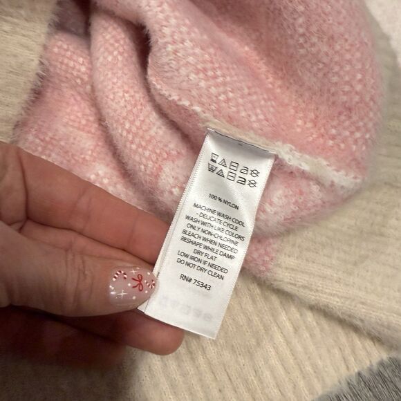 NWT Bailey 44 Button Down Cardigan Sweater Women beige pink white flowers Small - Picture 3 of 7